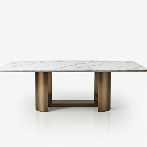 Stone dining table detail